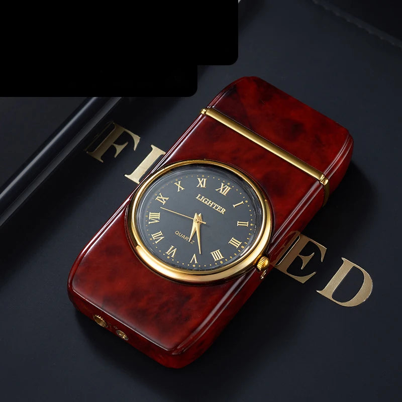 Unusual Metal Watch Gas Lighters Butane Windproof Lighters Turbo Lighters Gifts Gadgets Cigarette Lighters for Men